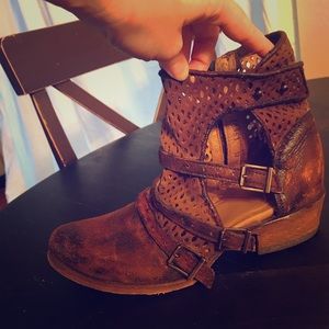 Corral Laser Cut Ankle Boot